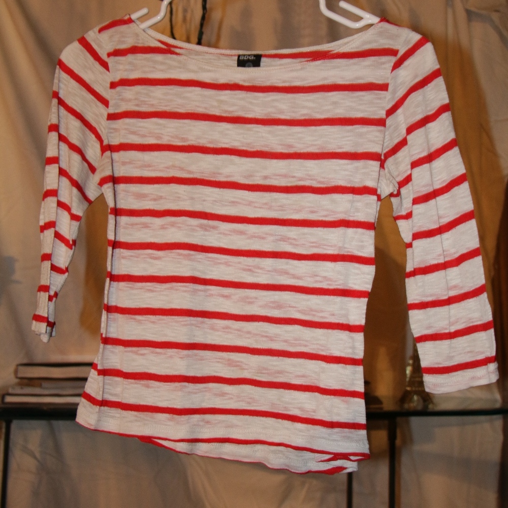 BDG striped courter sleeve shirt